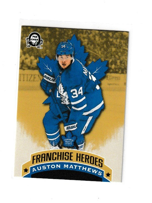 2018-19 O-Pee-Chee Coast to Coast Franchise Heroes #G2 Auston Matthews & Darryl Sittler