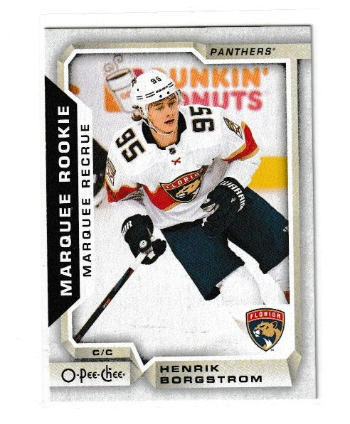 2018-19 O-Pee-Chee Marquee Rookies #505 Henrik Borgstrom