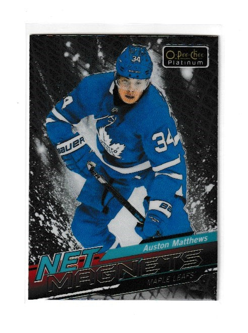 2018-19 O-Pee-Chee Platinum Net Magnets #NM-15 Auston Matthews