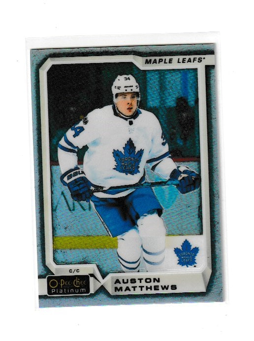 2018-19 O-Pee-Chee Platinum Rainbow #100 Auston Matthews