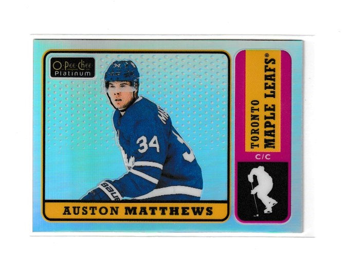 2018-19 O-Pee-Chee Platinum Retro Rainbow #R-50 Auston Matthews