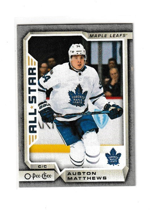 2018-19 O-Pee-Chee Silver #105 Auston Matthews