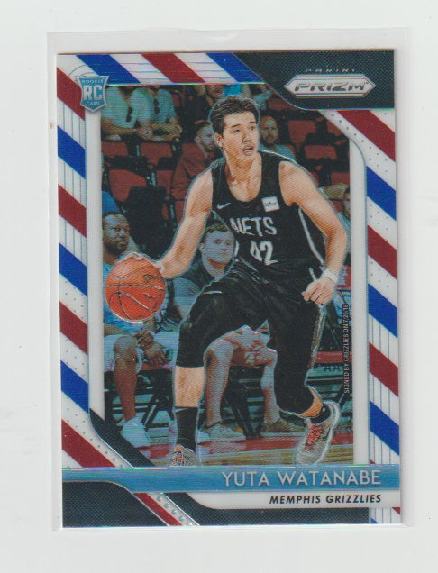 2018-19 Prizm Red White & Blue #146 Yuta Watanabe