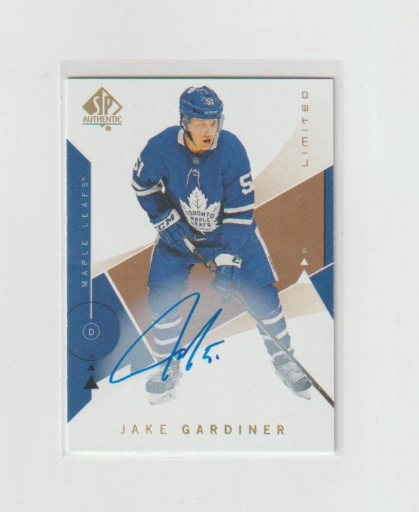 2018-19 SP Authentic Limited Autographs #64 Jake Gardiner