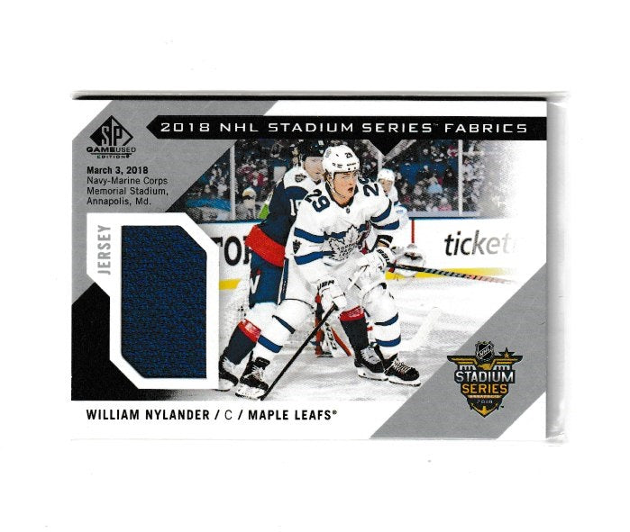 2018-19 SP Game Used '18 Stadium Series Fabrics #SS-WN William Nylander