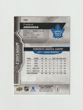 Load image into Gallery viewer, 2018-19 Upper Deck Compendium Gold #748 Frederik Andersen
