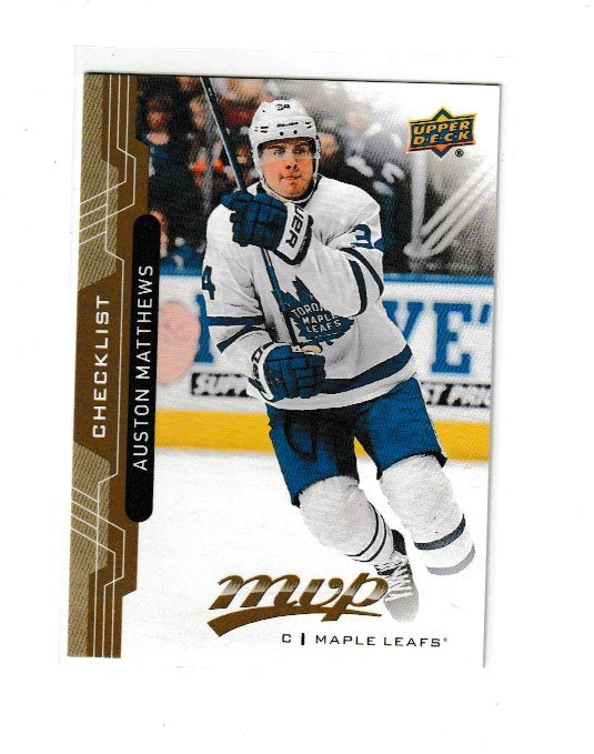 2018-19 Upper Deck MVP #100 Auston Matthews