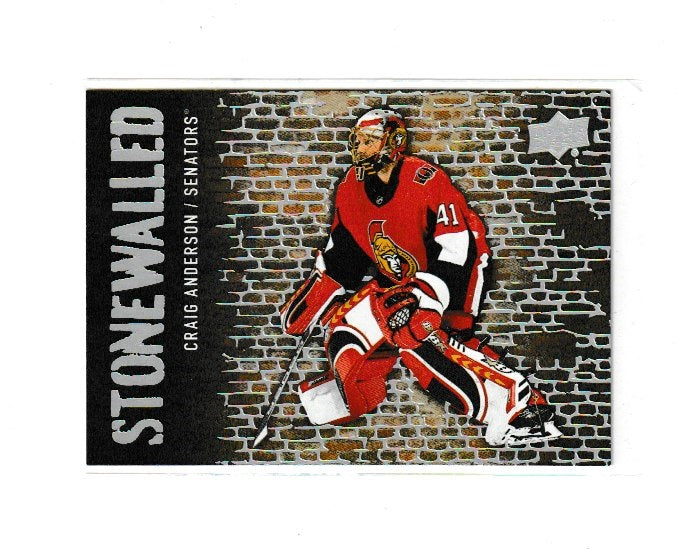 2018-19 Upper Deck Stonewalled #SW-38 Craig Anderson