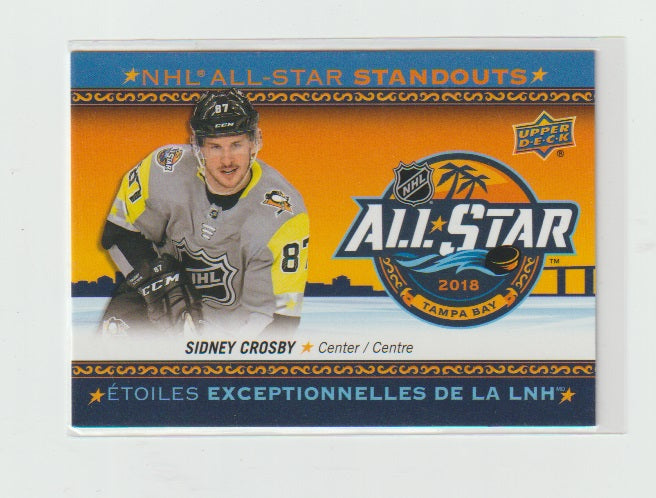 2018-19 Upper Deck Tim Hortons NHL All Star Standouts #AS-2 Sidney Crosby