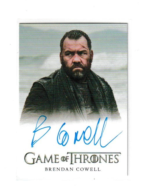 2018 Game of Thrones Season 7 Full Bleed Autographs Brendan Cowell as Harrag