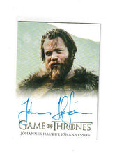 Load image into Gallery viewer, 2018 Game of Thrones Season 7 Full Bleed Autographs Johannes Haukur Johannesson as Lem Lemoncloak
