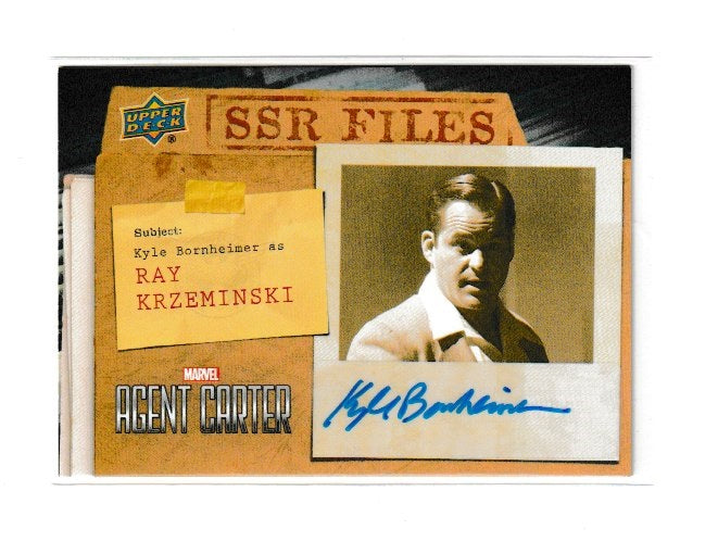 2018 Agent Carter SSR Files Autographs #SSR-KB Kyle Bornheimer as Ray Krzeminski