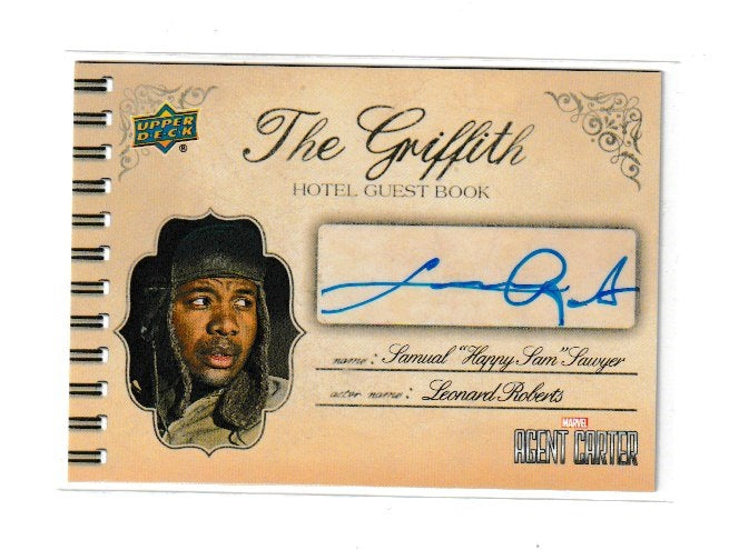 2018 Agent Carter The Griffith Hotel Guest Book Autographs #SA-SS Leonard Roberts as Samual Sawyer