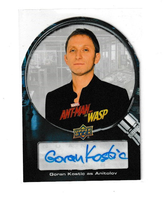 2018 Ant-Man and the Wasp Quantum Stars Portrait Autographs #QS-GK Goran Kostic as Anitolov