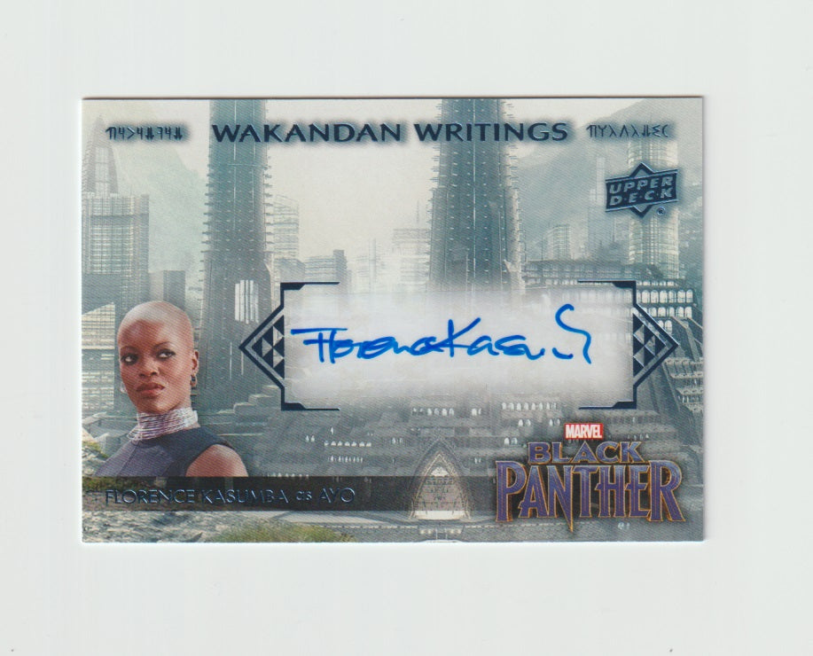 2018 Black Panther Wakandan Writings Autographs #WW-YO Florence Kasumba as Ayo