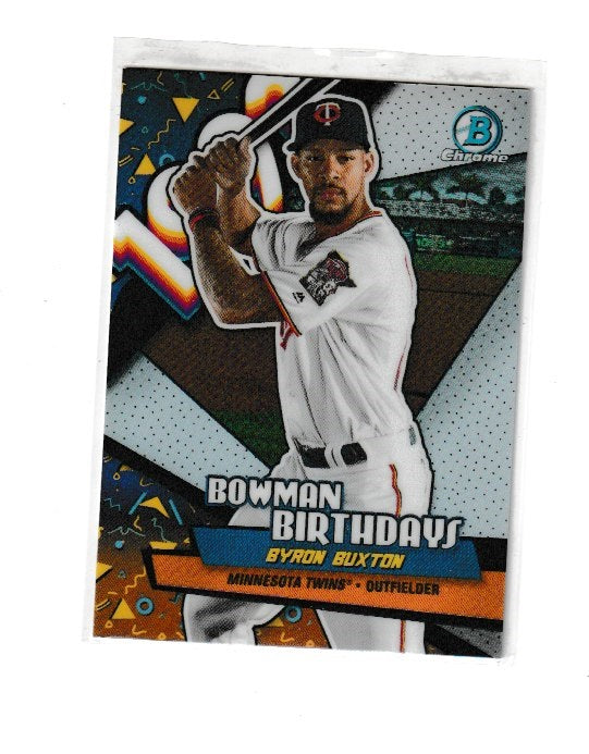 2018 Bowman Chrome Birthday Refractors #Byron Buxton