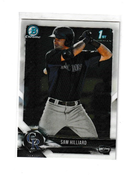 2018 Bowman Chrome Prospects #BCP13 Sam Hilliard