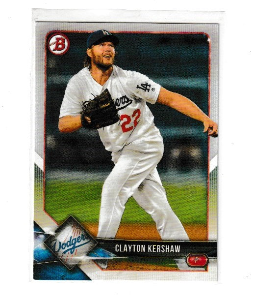 2018 Bowman #64 Clayton Kershaw