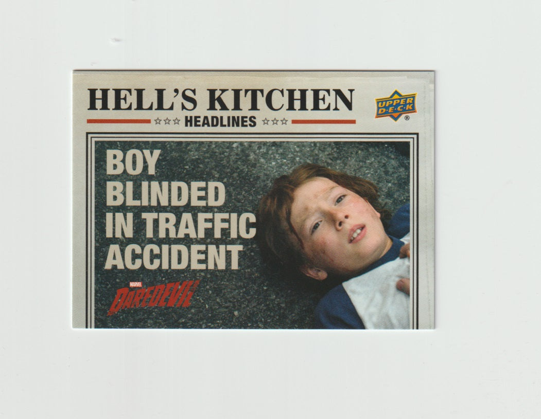 2018 Daredevil Seasons 1 & 2 Hell's Kitchens Headlines #HKH1 Boy Blinded in Traffic Accident