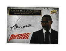 Load image into Gallery viewer, 2018 Daredevil Seasons 1 &amp; 2 Rabbit in a Storm Autographs #SS-BT Stephen Rider as Blake Tower
