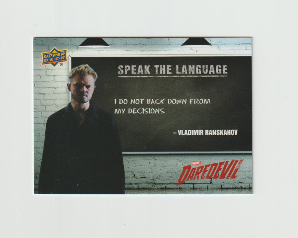 2018 Daredevil Seasons 1 & 2 Speak The Language #STL5 Vladimir Ranskahov