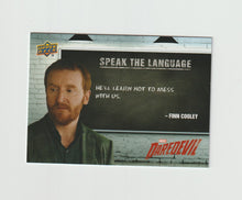 Load image into Gallery viewer, 2018 Daredevil Seasons 1 &amp; 2 Speak The Language #STL7 Finn Cooley
