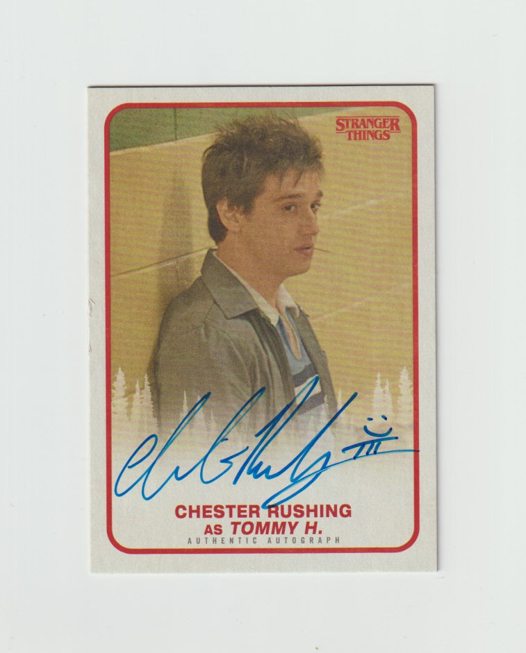 2018 Stranger Things Season 1 Autographs #A-TH Chester Rushing as Tommy H