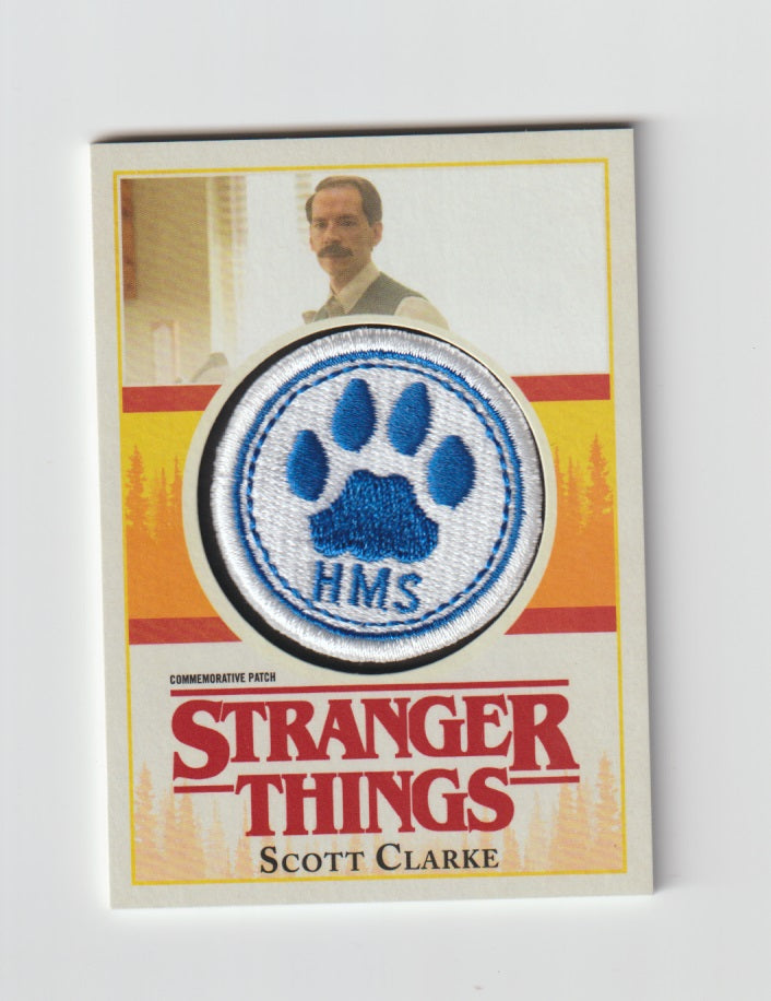 2018 Stranger Things Season 1 Commemorative Patches #P-SC Scott Clarke/Hawkins High School