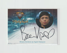 Load image into Gallery viewer, 2018 Supergirl Season 1 Autohgraphs #BV Briana Venskus as Agent Vasquez
