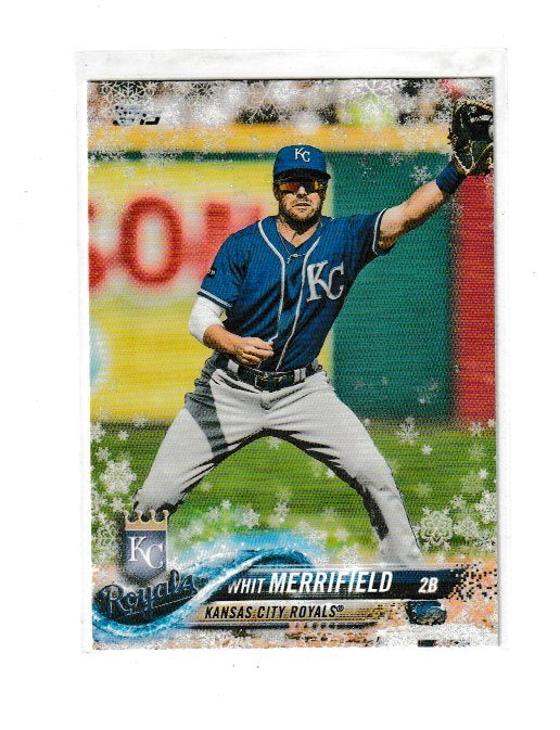 2018 Topps Walmart Holiday Snowflake Metallic #HMW155 Whit Merrifield