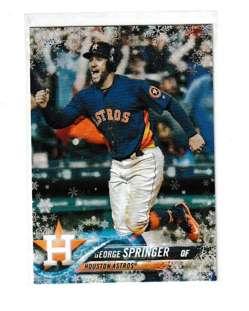 2018 Topps Walmart Holiday Snowflake Metallic #HMW87 George Springer