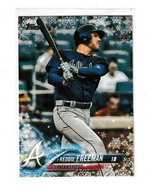 2018 Topps Walmart Holiday Snowflake #HMW75 Freddie Freeman