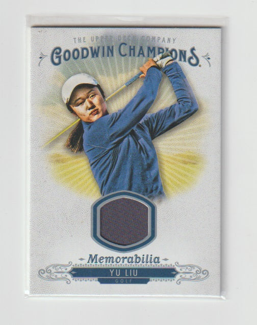 2018 Upper Deck Goodwin Champions Memorabilia #M-YL Yu Liu