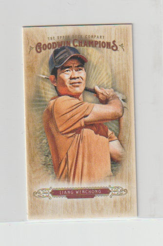 2018 Upper Deck Goodwin Champions Mini Wood Lumberjack #47 Liang Wenchong