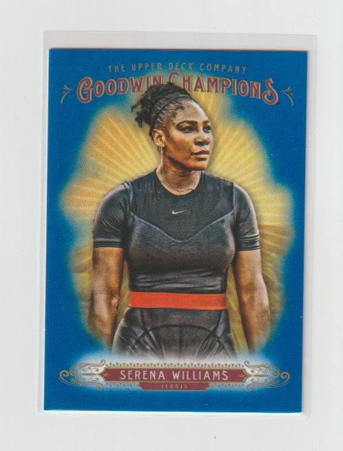 2018 Upper Deck Goodwin Champions Royal Blue #10 Serena Williams