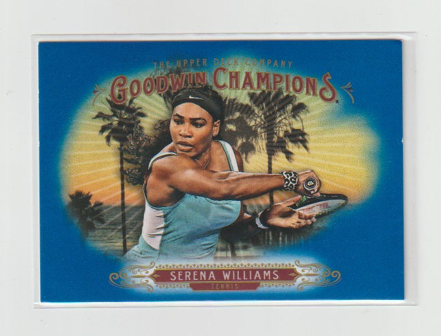 2018 Upper Deck Goodwin Champions Royal Blue #60 Serena Williams