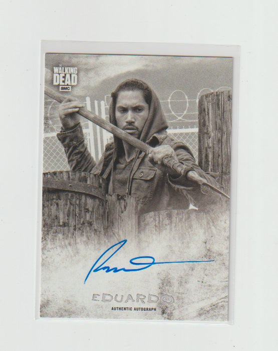 2018 Walking Dead Hunters and the Hunted Autographs #HA-PZ Peter Zimmerman as Eduardo