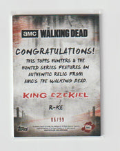 Load image into Gallery viewer, 2018 Walking Dead Hunters and the Hunted Costume Relics Orange #R-KE King Ezekiel
