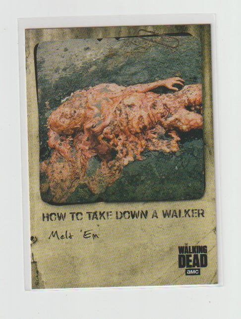 2018 Walking Dead Hunters and the Hunted How To Take Down A Walker #HT-6 Melt 'Em