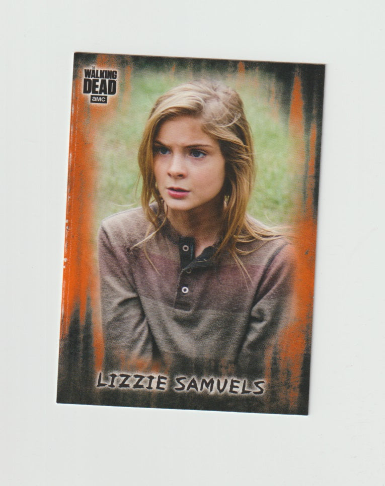 2018 Walking Dead Hunters and the Hunted Orange #53 Lizzie Samuels