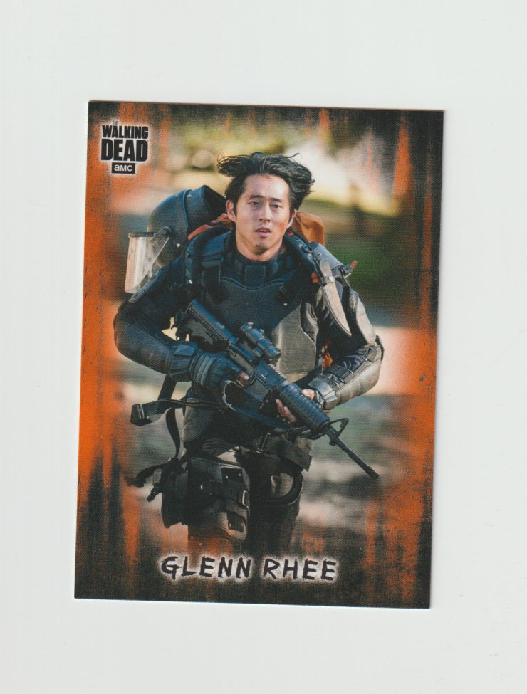 2018 Walking Dead Hunters and the Hunted Orange #8 Glenn Rhee