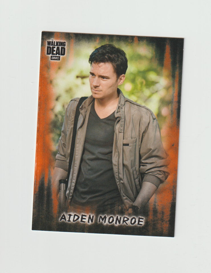 2018 Walking Dead Hunters and the Hunted Orange #90 Aiden Monroe