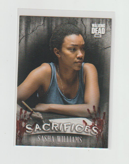 2018 Walking Dead Hunters and the Hunted Sacrifices #S-1 Sasha Williams