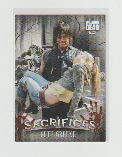 2018 Walking Dead Hunters and the Hunted Sacrifices #S-3 Beth Greene