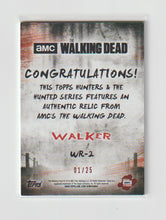 Load image into Gallery viewer, 2018 Walking Dead Hunters and the Hunted Walker Relic Green #WR-2 Walker
