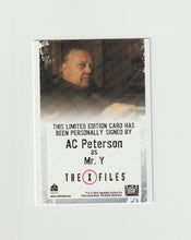 Load image into Gallery viewer, 2018 X-Files Seasons 10 &amp; 11 Autographs AC Peterson as Mr Y
