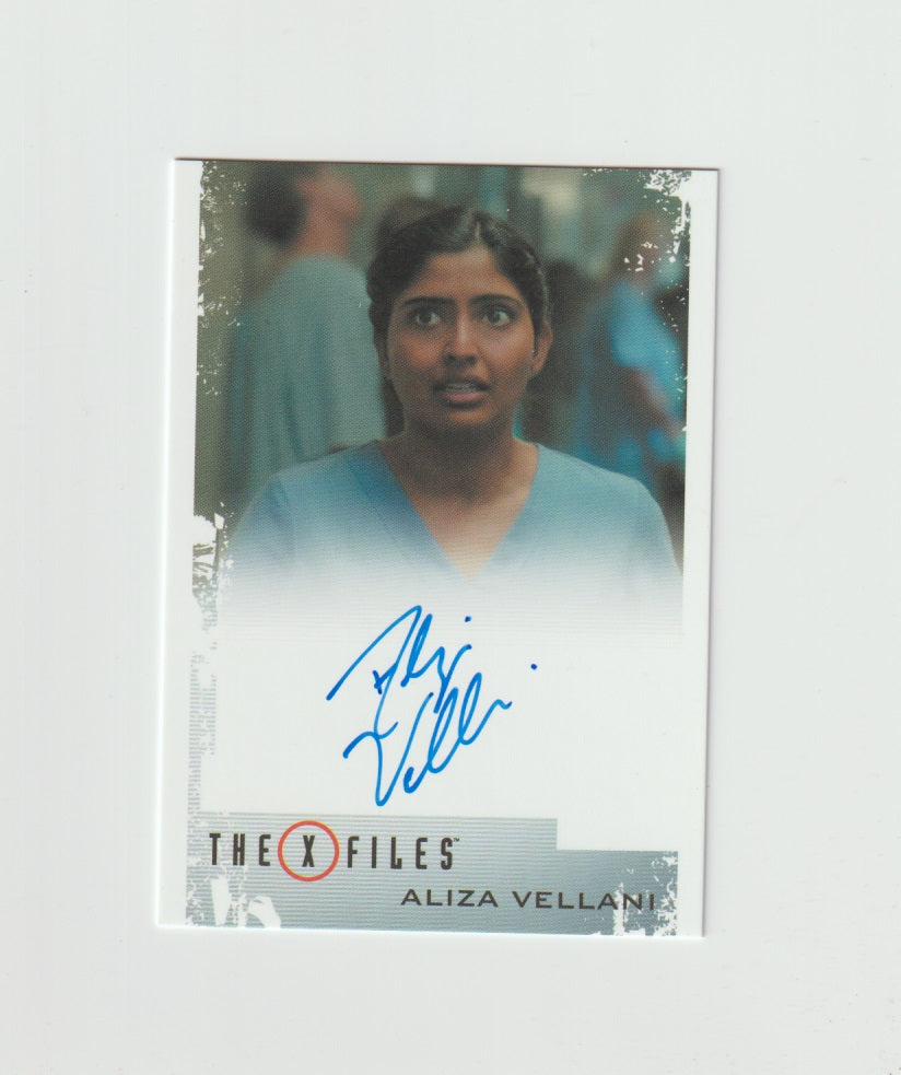 2018 X-Files Seasons 10 & 11 Autographs Aliza Vellani as Nurse Sandeep