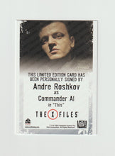 Load image into Gallery viewer, 2018 X-Files Seasons 10 &amp; 11 Autographs Andre Roshkov as Commander Al
