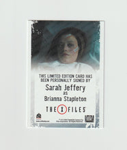 Load image into Gallery viewer, 2018 X-Files Seasons 10 &amp; 11 Autographs Sarah Jeffrey as Brianna Stapleton
