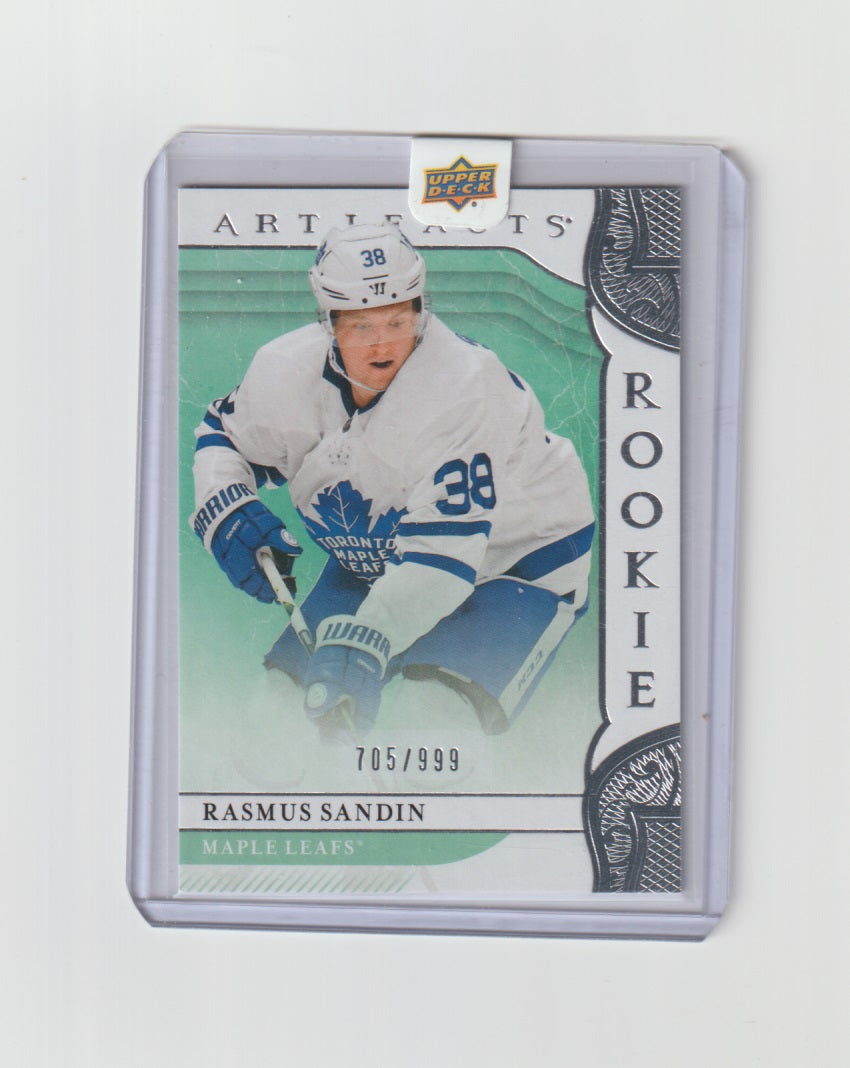 2019-20 Artifacts Rookie #RED218 Rasmus Sandin